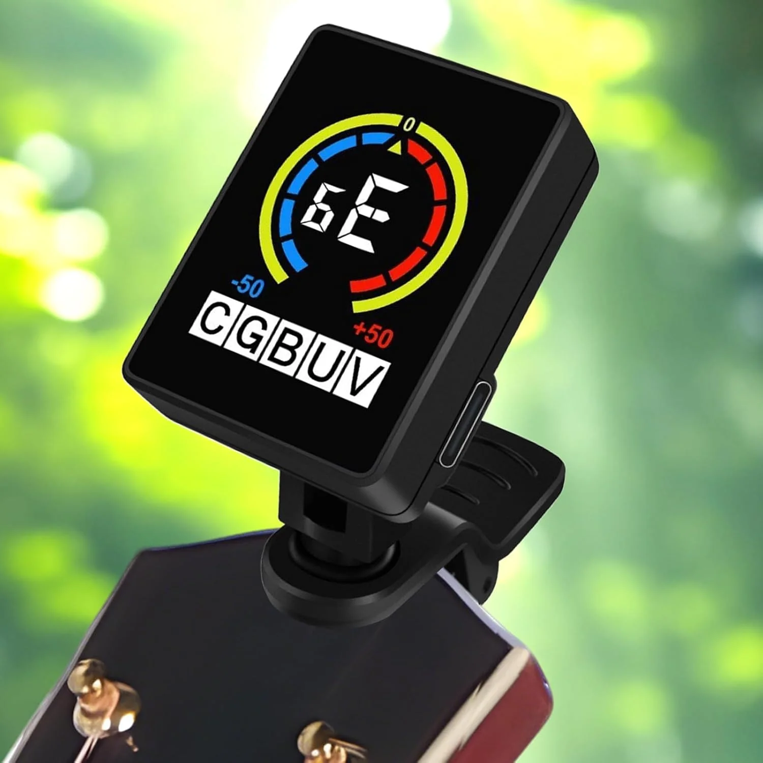 پدال کوک گیتار - کوک کننده گیره ای دقیق الکترونیکی | لوازم جانبی قابل حمل برای کوک موسیقی برای استیج، تمرین، استودیو، اجرا