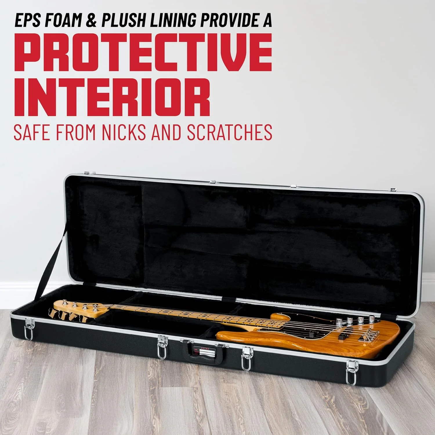 کیف ABS قالبگیری شده دلوکس گیتور کیسز برای گیتارهای باس؛ مناسب برای گیتارهای باس مدل Precision و Jazz (GC-BASS)، مشکی کیف ABS قالبگیری شده دلوکس گیتور کیسز برای گیتارهای باس؛ مناسب برای گیتارهای باس مدل Precision و Jazz (GC-BASS)، مشکی