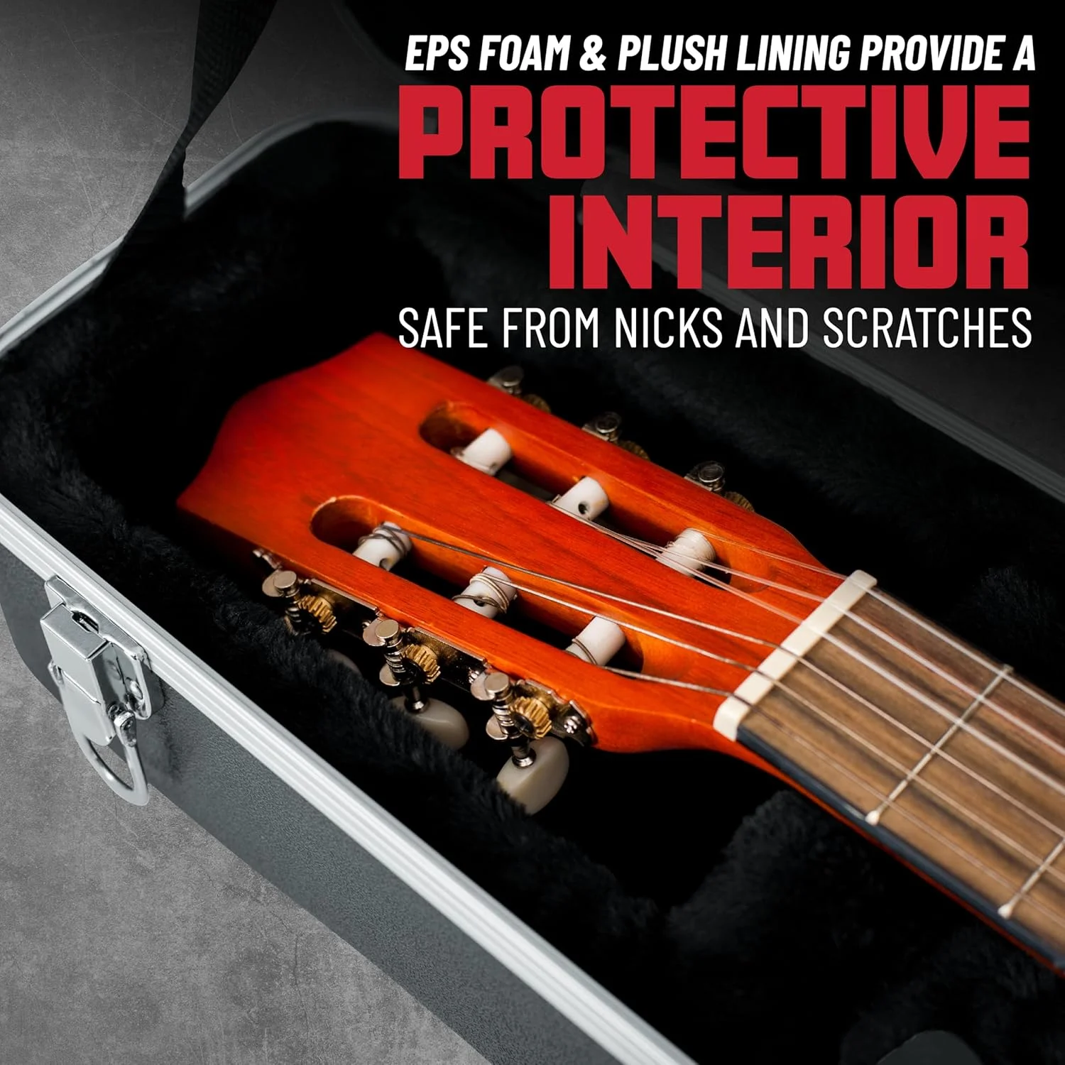 کیف ABS قالب‌گیری شده دلوکس گیتار آکوستیک کلاسیک گیتور کیسز (GC-CLASSIC)، مشکی