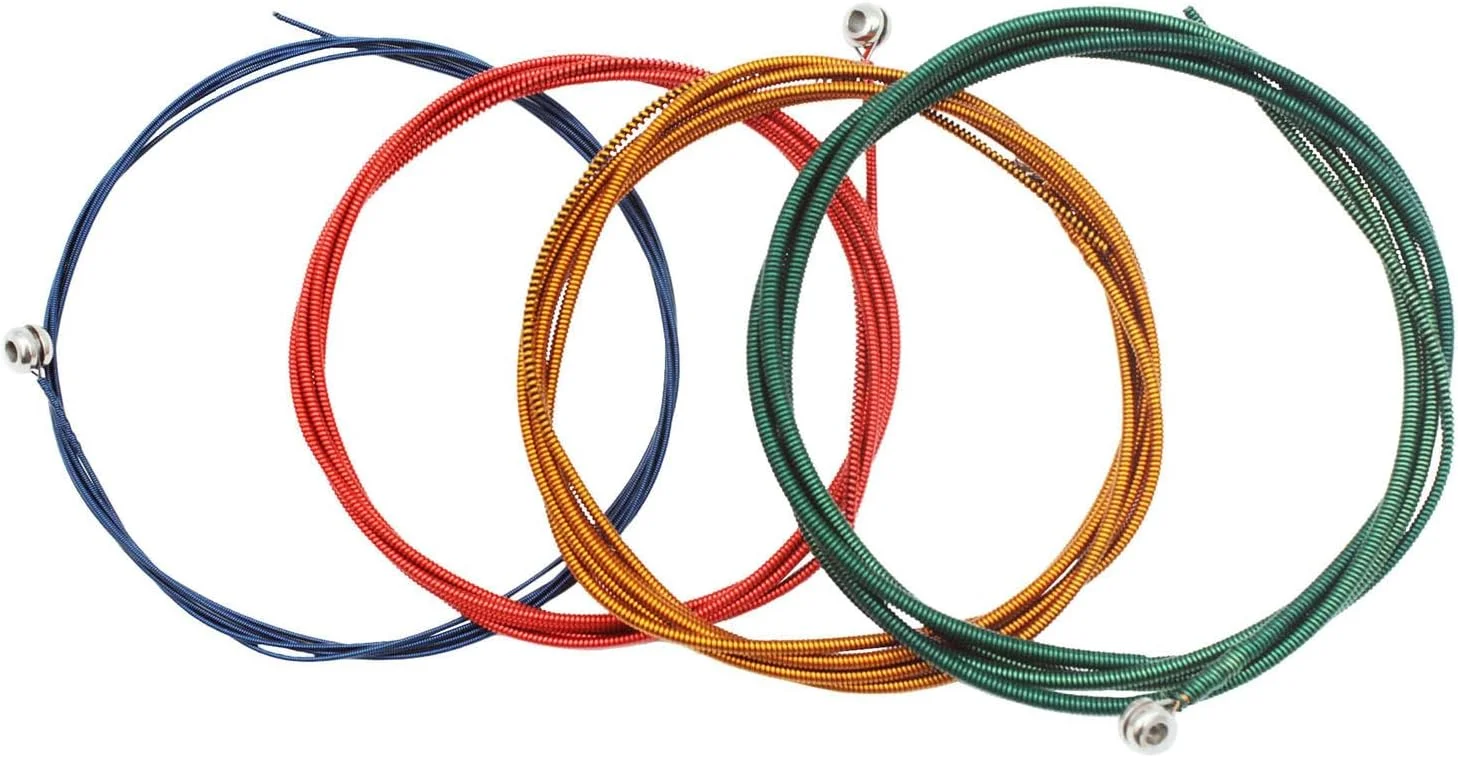 سیم باس الکتریک Fawoonu، سیم فولادی برای باس الکتریک، هسته فولادی شش ضلعی وارداتی، لوازم جانبی آلات موسیقی، سیم گیتار باس