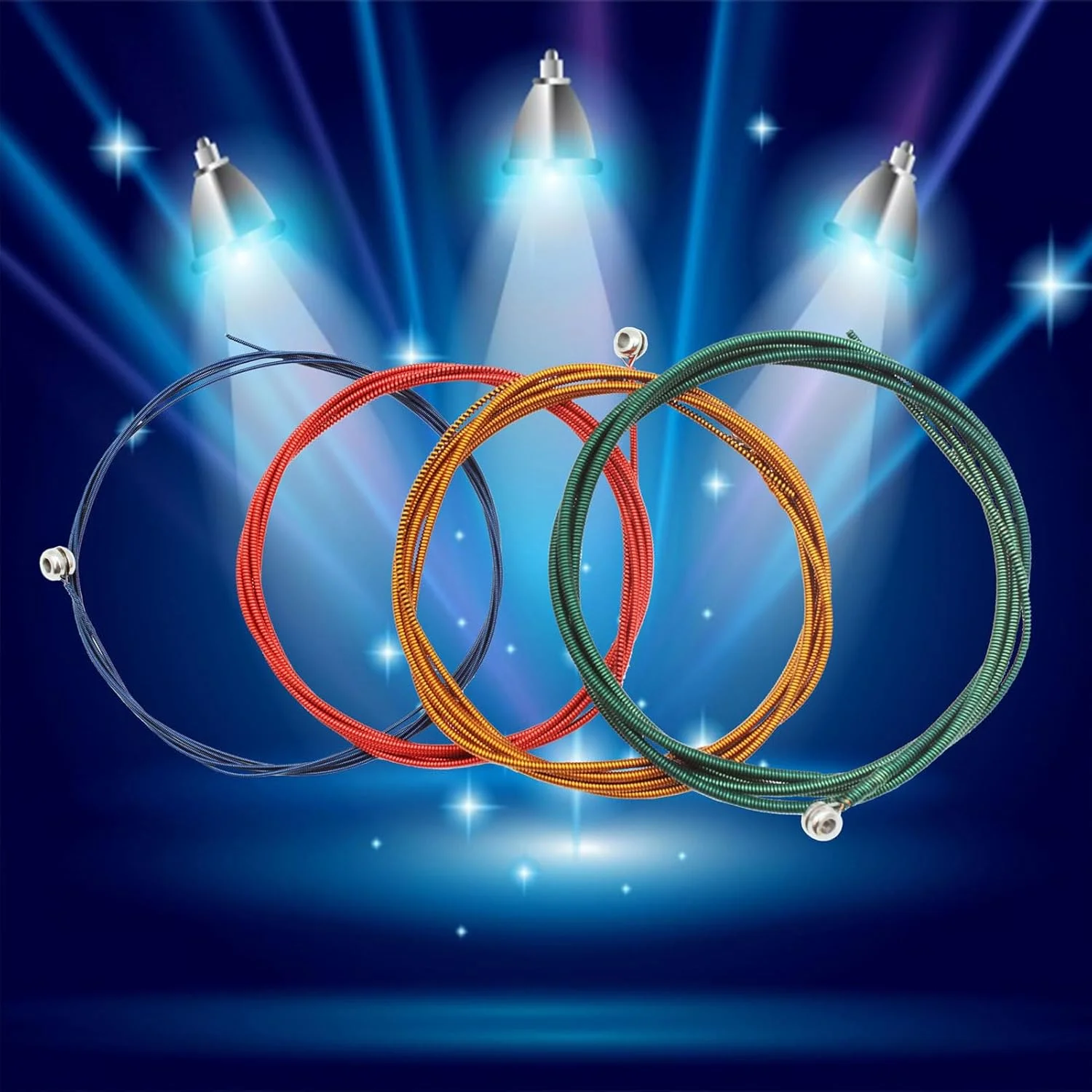 سیم باس الکتریک Fawoonu، سیم فولادی برای باس الکتریک، هسته فولادی شش ضلعی وارداتی، لوازم جانبی آلات موسیقی، سیم گیتار باس