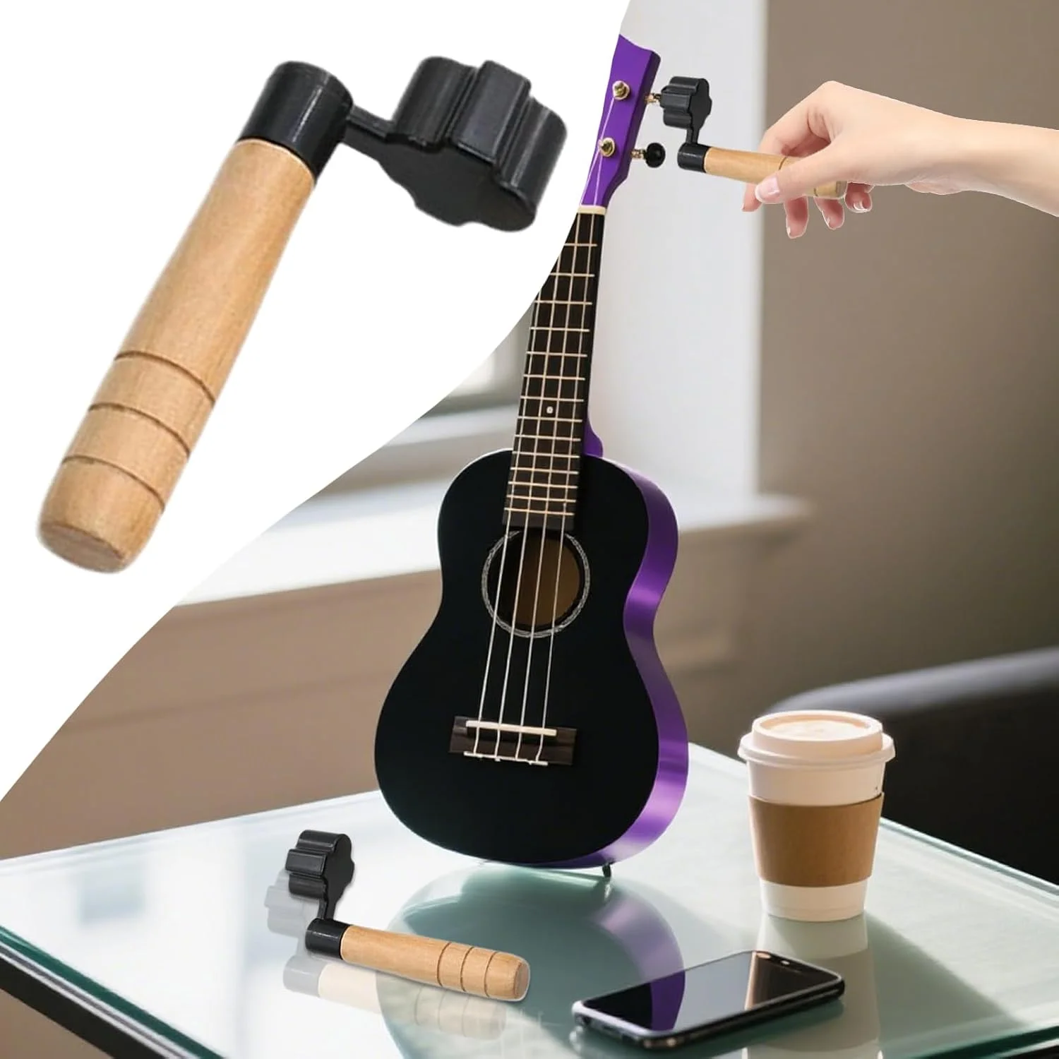 سیم پیچ برای گیتار آکوستیک، سیم‌پیچ کوک گیتار، ابزار تعویض سیم با طراحی ارگونومیک، لوازم جانبی ساز برای تمرین زنده، اجرا، مسافرت و ضبط