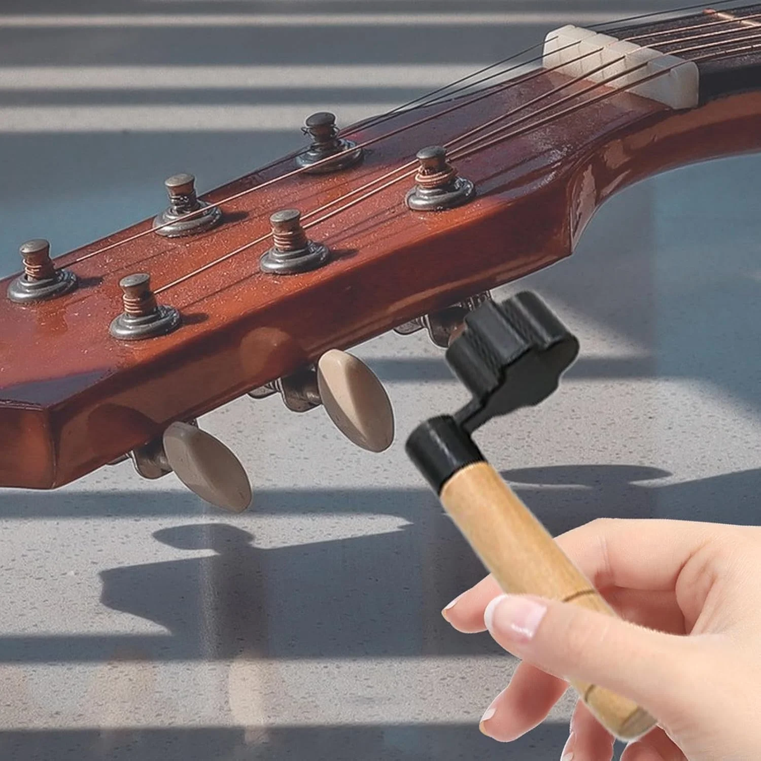 سیم پیچ گیتار برای گیتار الکتریک، ابزار سیم پیچ گیتار | ابزار تعویض و تنظیم دقیق و ارگونومیک برای تمرین زنده، اجرا، مسافرت و ضبط