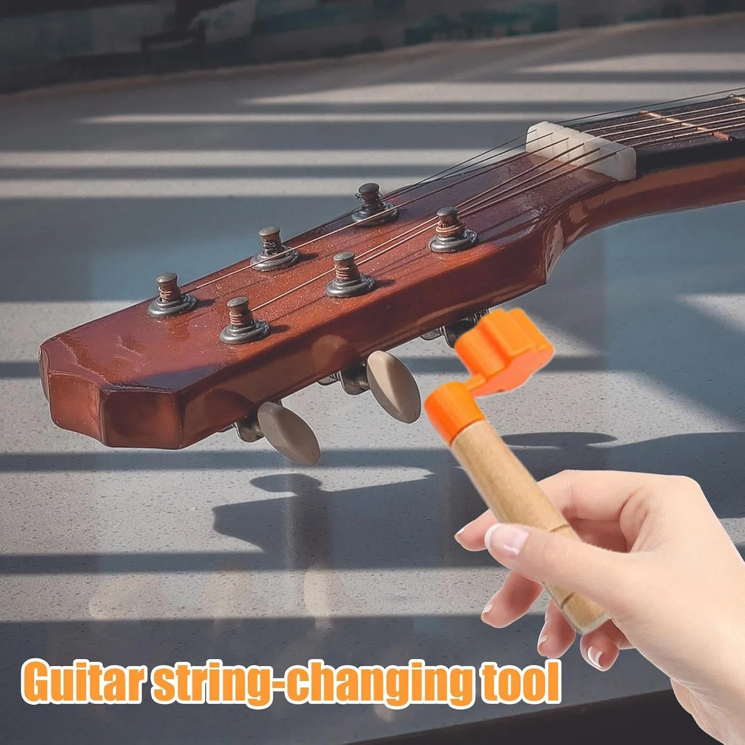 سیم پیچ برای گیتار الکتریک | سیم پیچ کوک گیتار | ابزار تعویض سیم و کوک دقیق و ارگونومیک برای تمرین، اجرا، مسافرت و ضبط