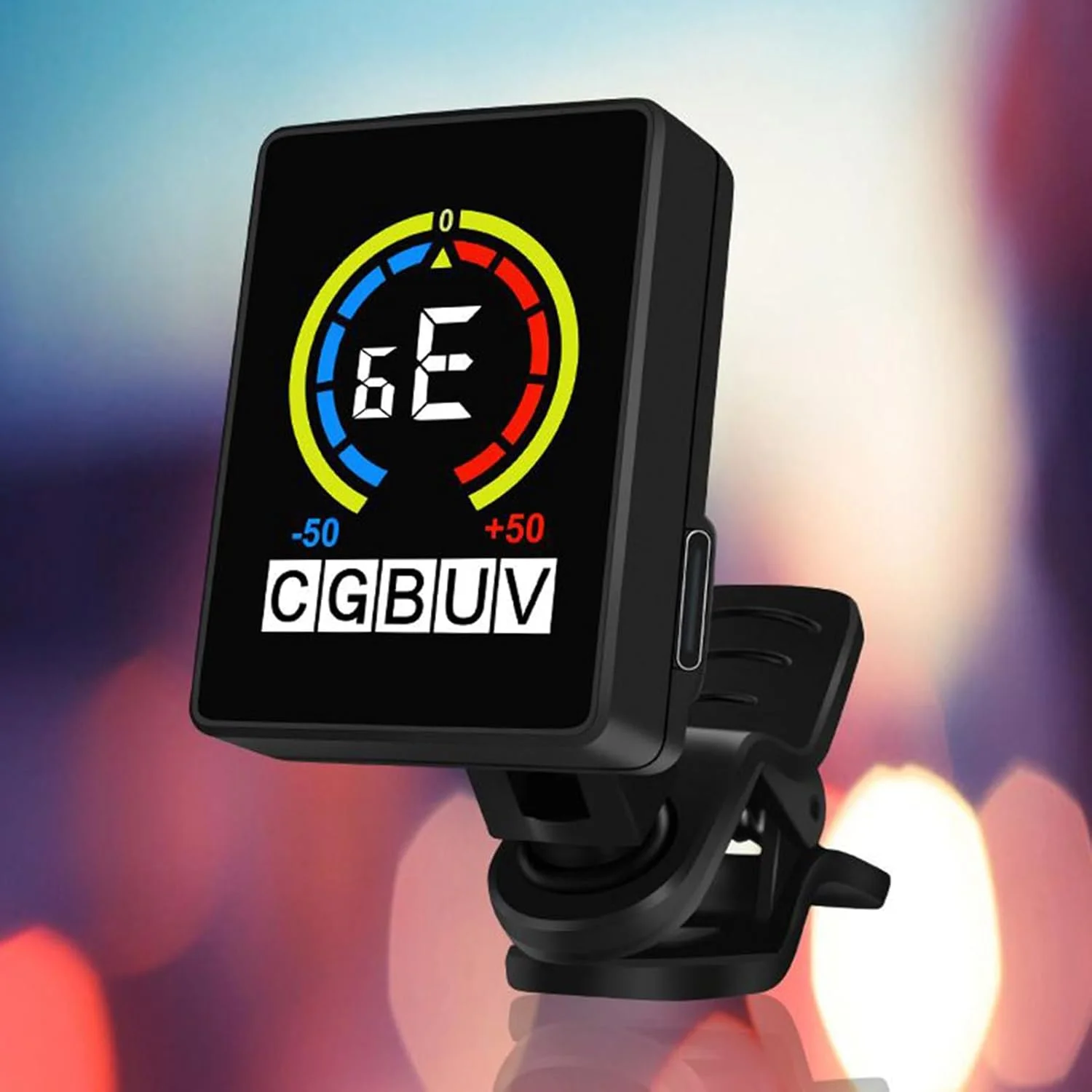 تیونر گیره ای گیتار، تیونر دقیق الکترونیکی گیتار باس | لوازم جانبی قابل حمل برای کوک کردن موسیقی برای استیج، تمرین، استودیو، اجرا تیونر گیره ای گیتار، تیونر دقیق الکترونیکی گیتار باس | لوازم جانبی قابل حمل برای کوک کردن موسیقی برای استیج، تمرین، استودیو، اجرا