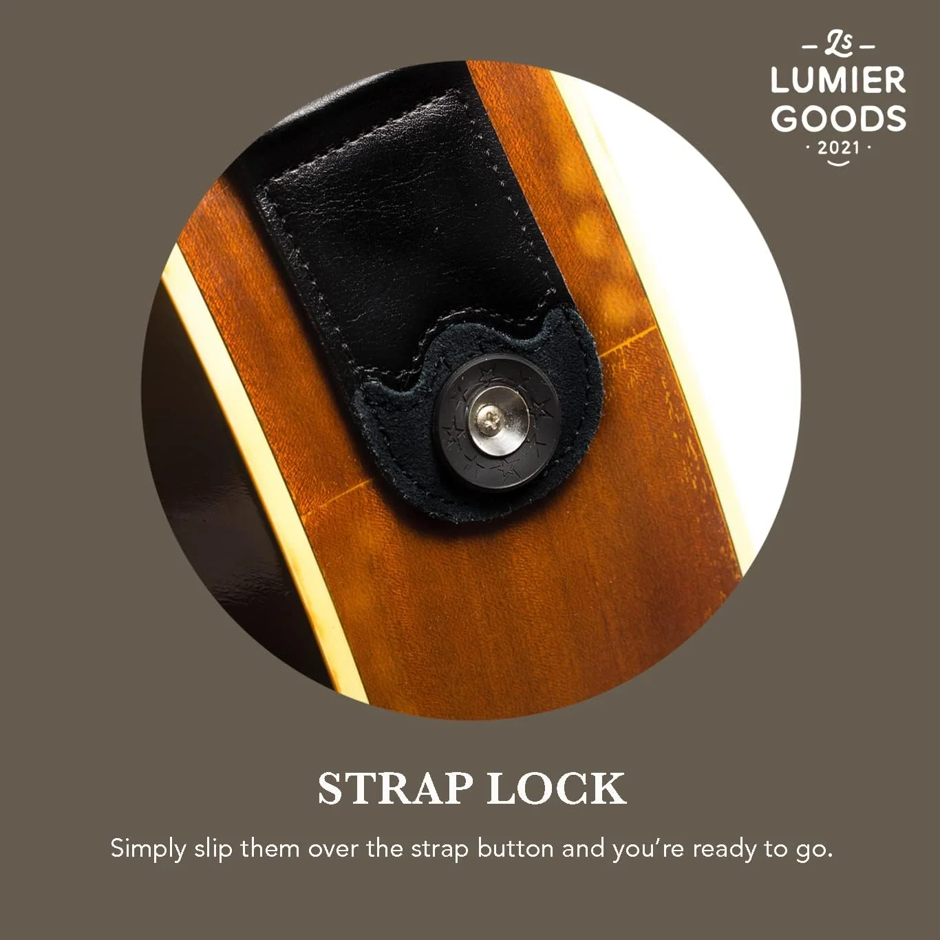 بند گیتار برای گیتار باس، الکتریک و آکوستیک، قفل بند گیتار نیز موجود است