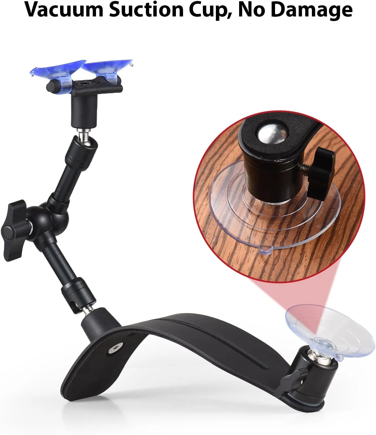 پایه نگهدارنده گیتار Domary، پایه استراحت پا، اتصال با مکش، آلومینیومی، پایه نگهدارنده پای گیتار حرفه ای، لوازم جانبی آلات موسیقی، پایه نگهدارنده پا تاشو و سبک وزن برای گیتار کلاسیک آکوستیک