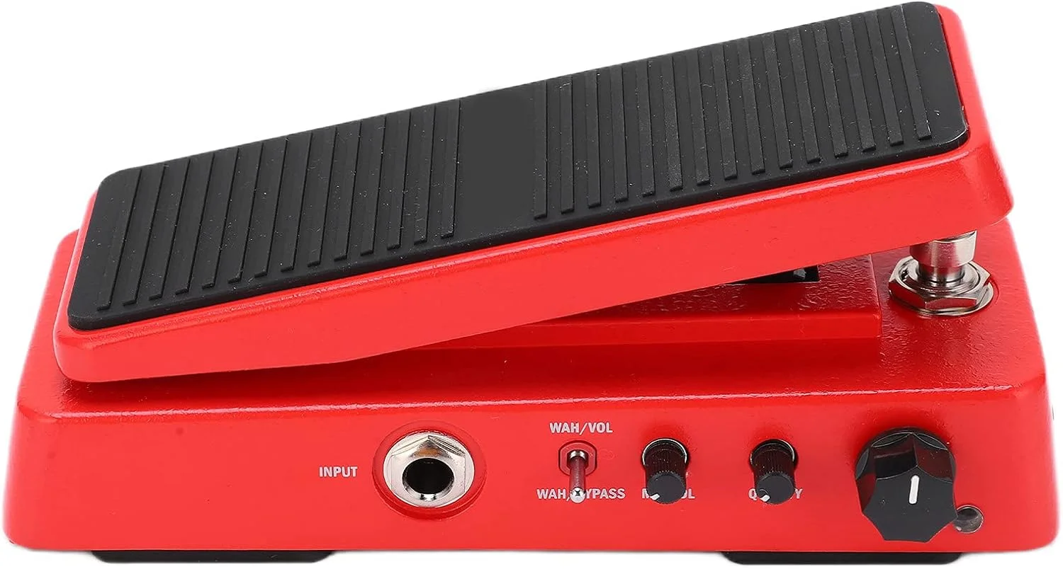 پدال Wah گیتار، پدال افکت گیتار الکتریک با کنترل حجم فعال Wah، حجم فرکانس قابل تنظیم 6 سطح، لوازم جانبی تیونینگ (پدال صدا و حجم WAH-2 WAH-2)