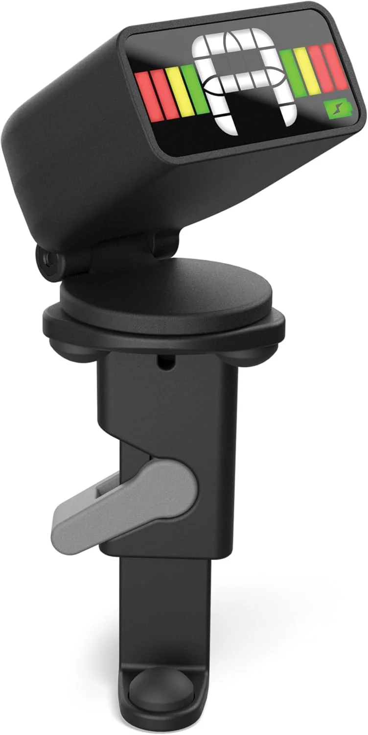 کوک‌کننده ویولا شارژی میکرو D'Addario - کوک‌کننده گیره‌ای برای ویولا - نمایشگر تمام رنگی - کوک سریع و دقیق