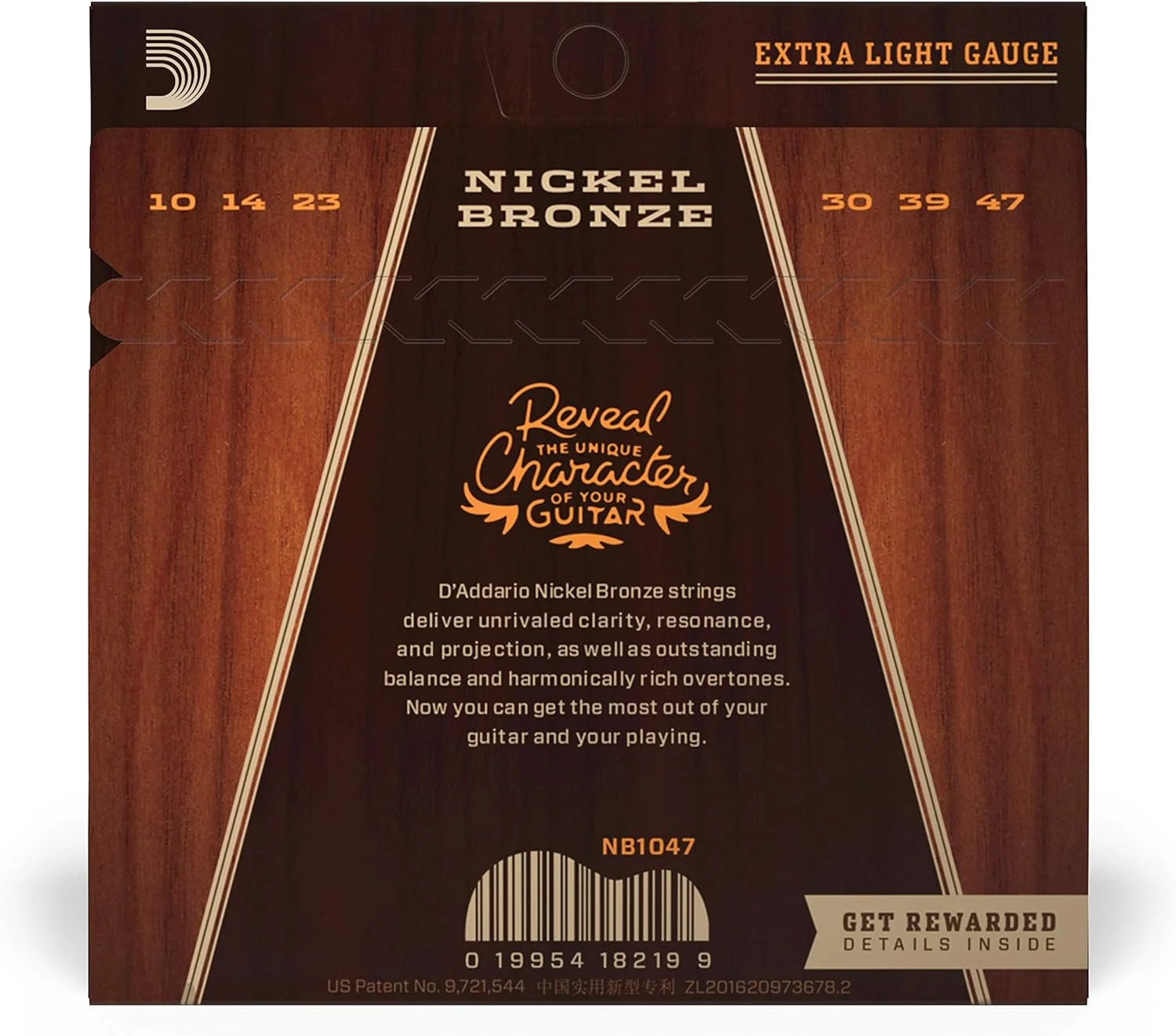 سیم گیتار داداریو - سیم گیتار آکوستیک - نیکل برنز - برای گیتار 6 سیم - صدای طبیعی، شفاف و متمرکز - NB1047 - فوق العاده سبک، 10-47 سیم گیتار داداریو - سیم گیتار آکوستیک - نیکل برنز - برای گیتار 6 سیم - صدای طبیعی، شفاف و متمرکز - NB1047 - فوق العاده سبک، 10-47