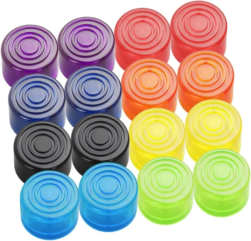 16 عدد روکش پدال چند رنگ، کلاهک محافظ پدال افکت پلاستیکی برای لوازم جانبی افکت گیتار