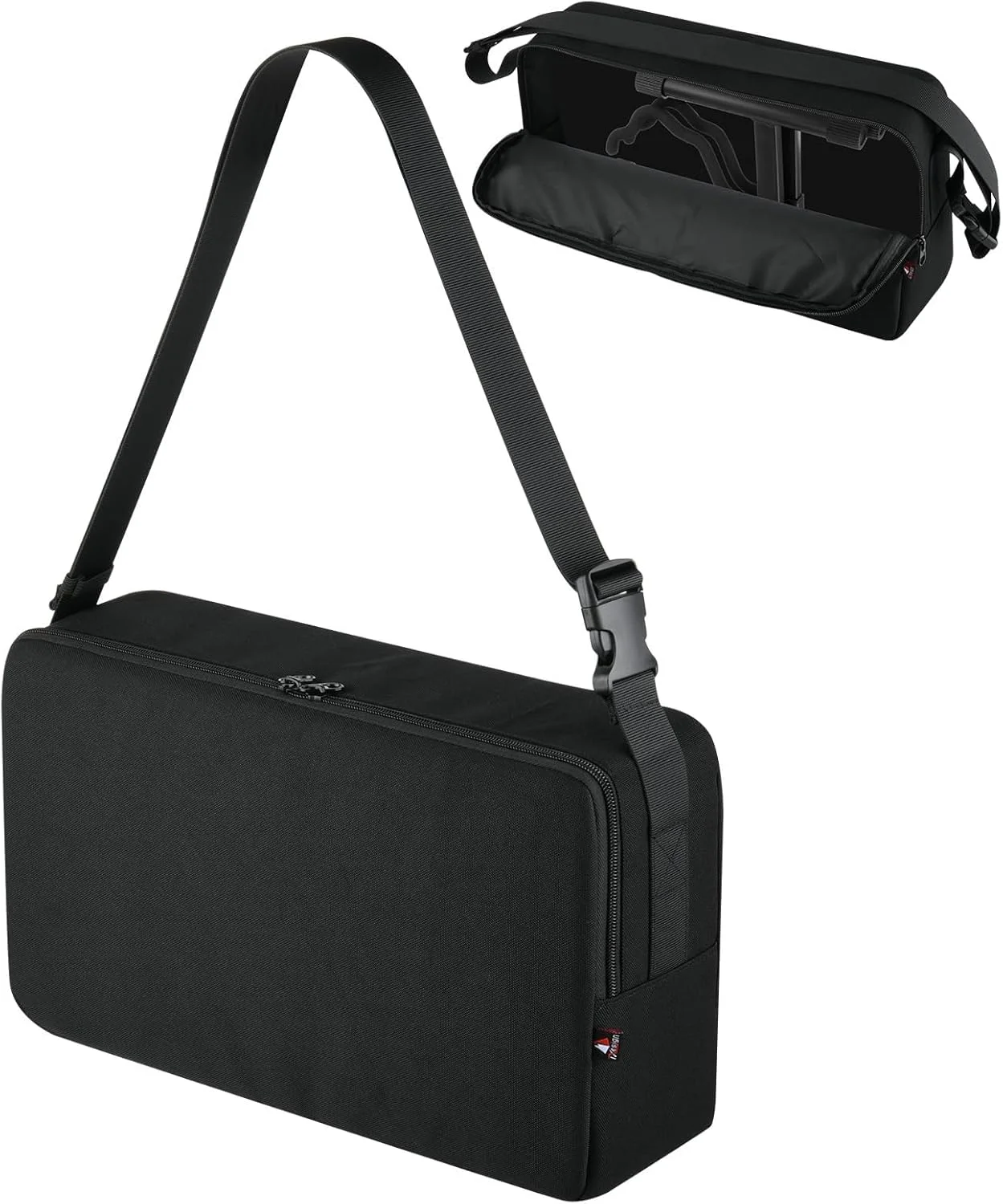 کیف حمل پایه گیتار تاشو A-Frame، کیف نگهداری بادوام با بند شانه، پوشش محافظ ضد گرد و غبار برای اجرا و مسافرت، مناسب برای پایه های تاشو جهانی