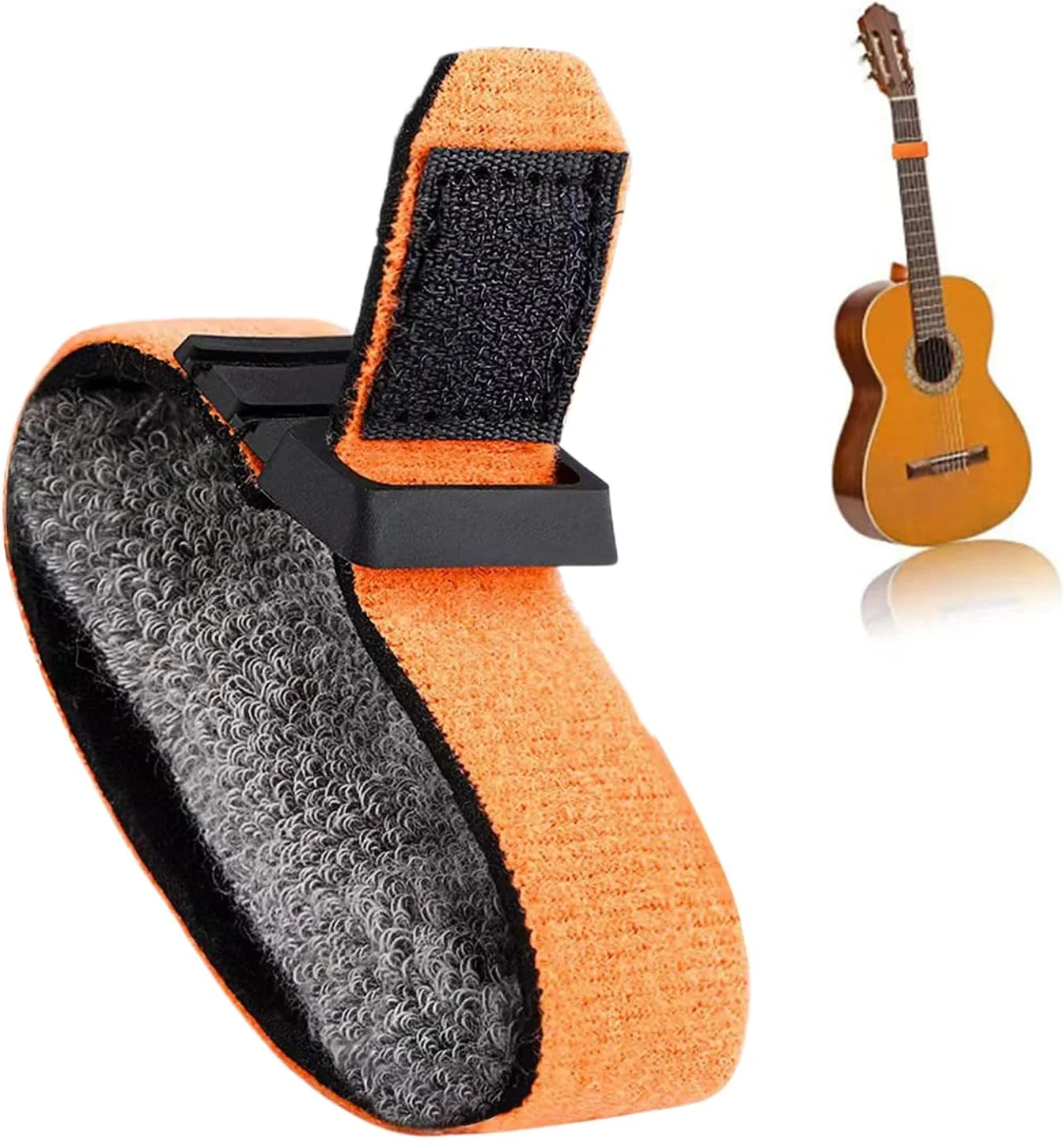 بسته‌بندی فرت گیتار، خفه کننده سیم گیتار قابل تنظیم، لوازم جانبی ساز موسیقی، نوار خفه کننده صفحه انگشت برای سازهای زهی گیتار باس یوکللی