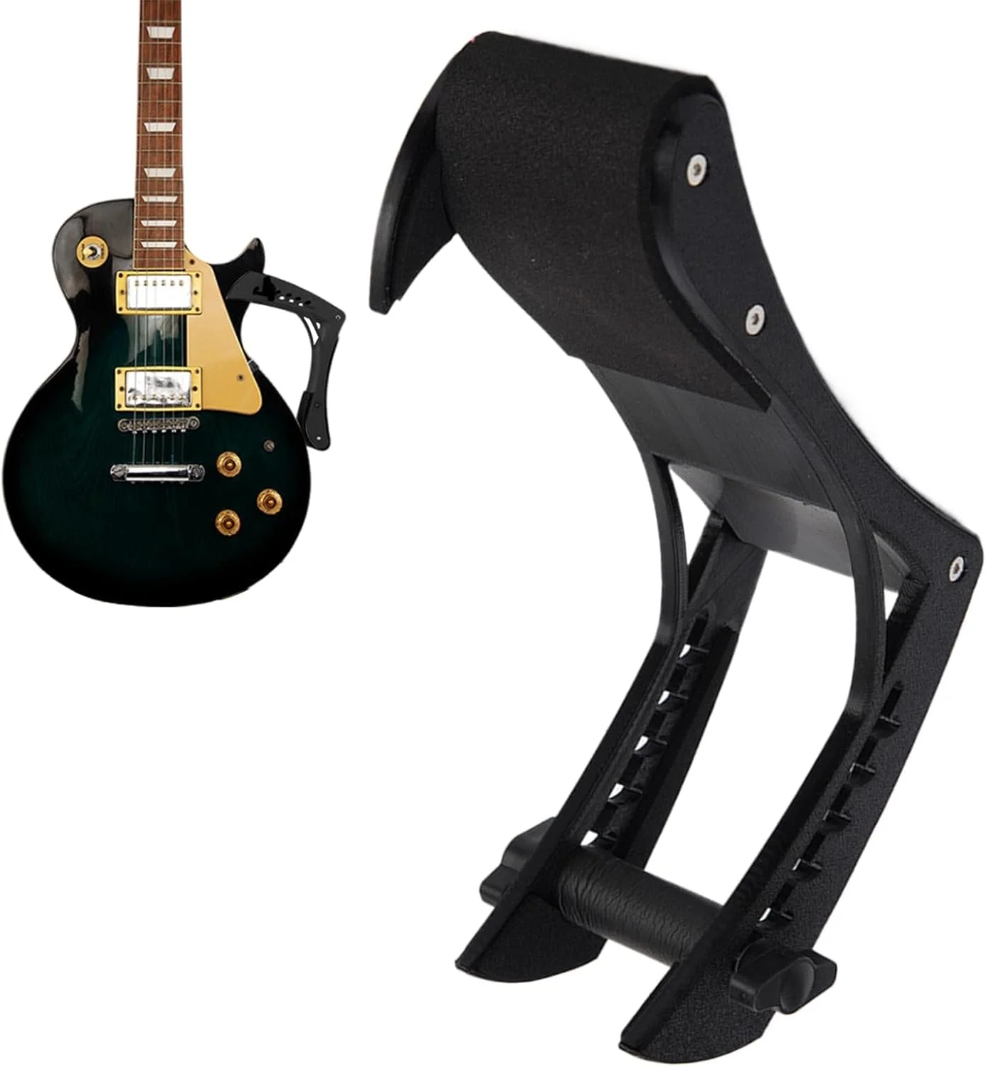 زیرپایی قابل تنظیم گیتار برای گیتارهای کلاسیک و الکتریک، پشتیبانی ارگونومیک و سبک وزن برای پا، لوازم جانبی راحت برای نواختن گیتار آکوستیک، زیرپایی بادوام و قابل حمل گیتار