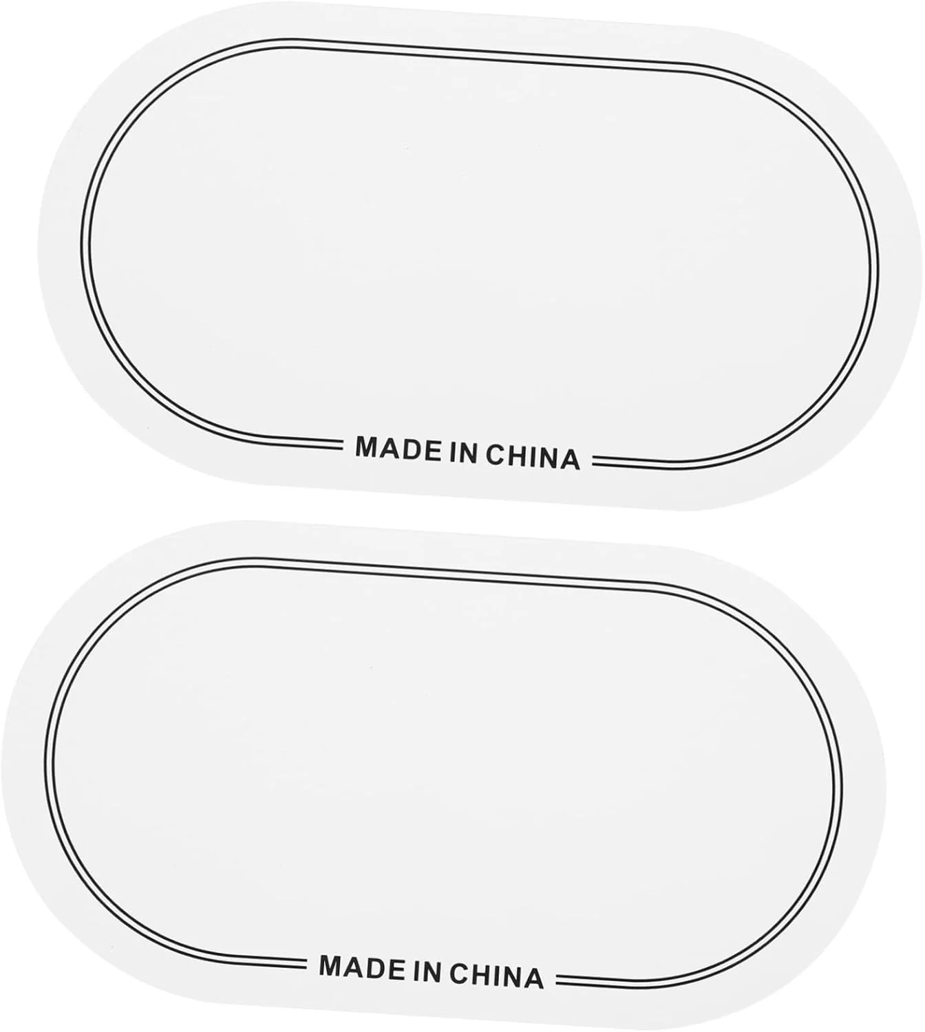 Toyvian 2 عدد استیکر درام باس، پد ضربه گیر درام، محافظ سر درام برای درام باس، پدال درام، پد محافظ سر درام، پد محافظ باس، کیت درام سفید