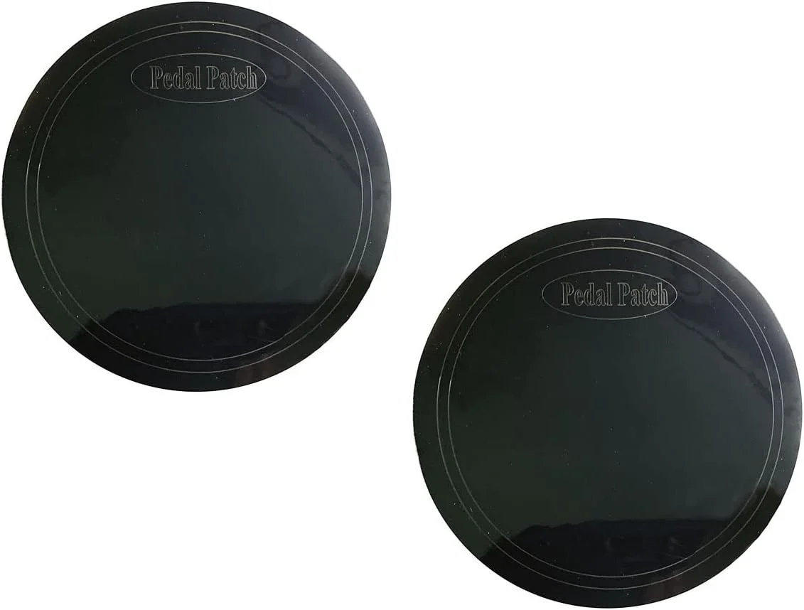 محافظ پدال تکی خودچسب برای پوست درام، مناسب برای قطعات درام کیک باس (مشکی)