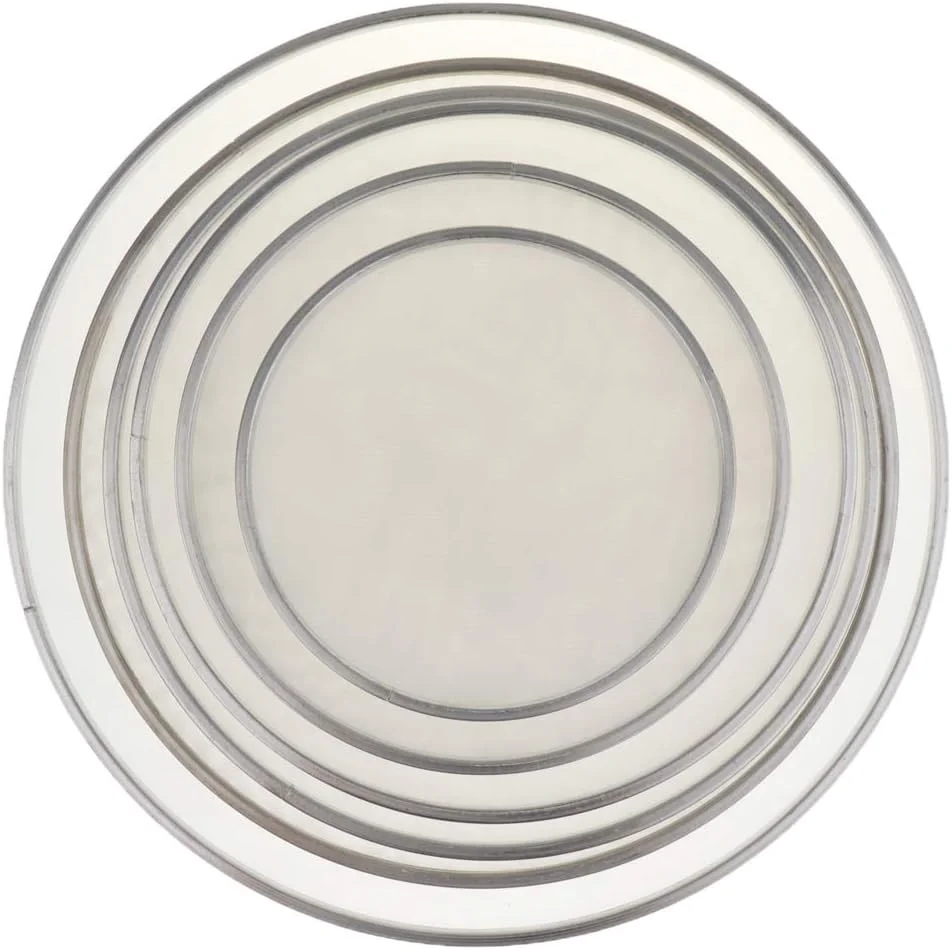 ست پوست درام مشبک دولایه بی صدا 8، 10، 12، 13، 14، 16 اینچ - سفید، 8 اینچ