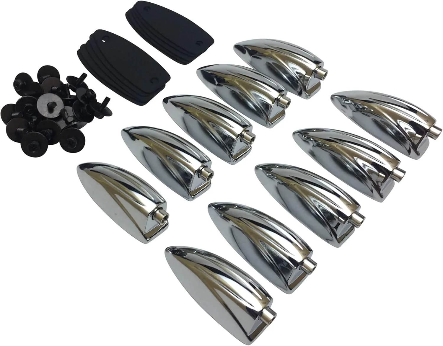 نگهدارنده های یک طرفه طبل باس - سازهای کوبه ای (بسته 10 عددی، کروم)