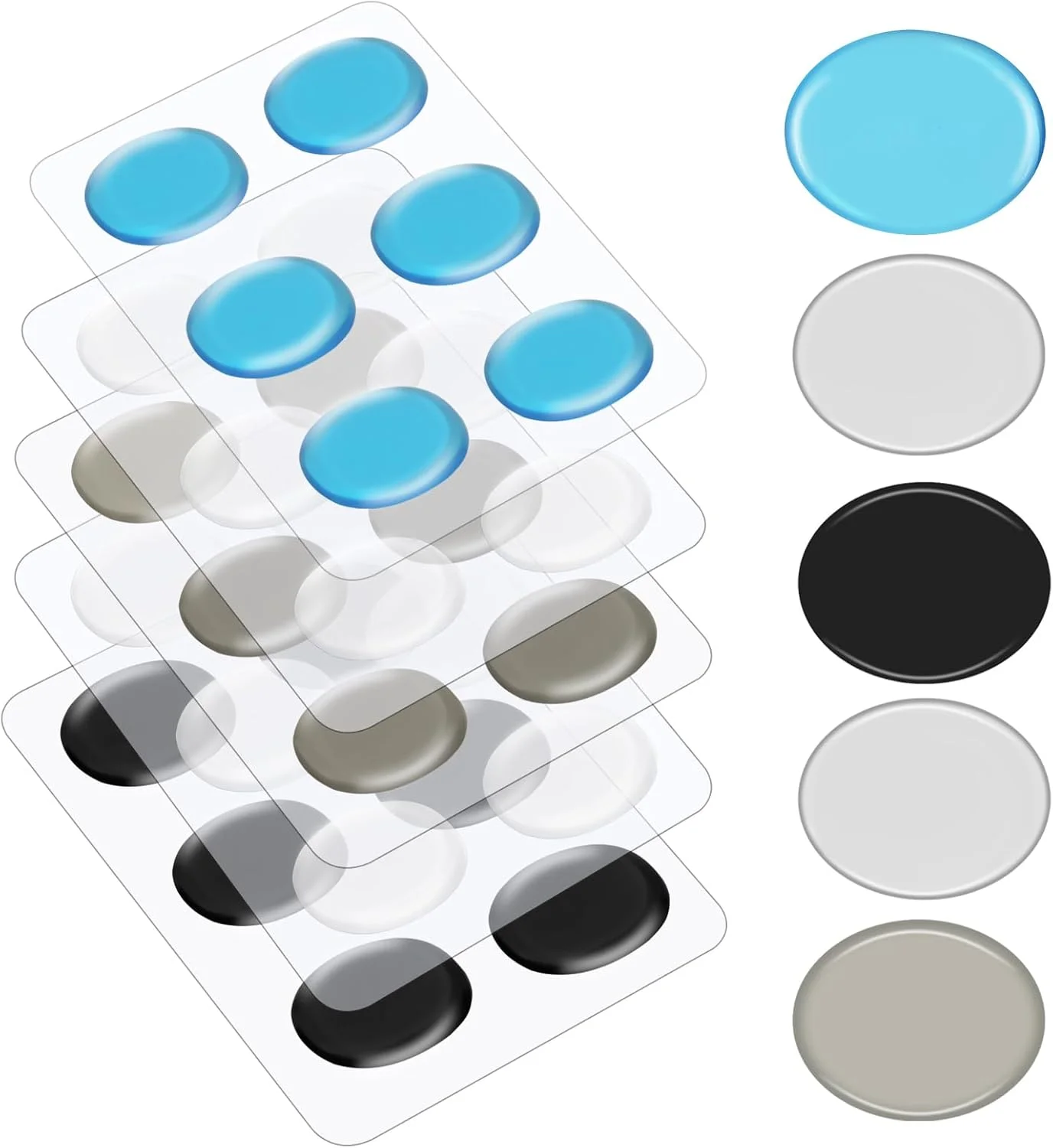 ۵ برگه ۳۰ عددی ژل ماه برای درامز، پدهای ژلی میراکننده درام، لوازم جانبی درام برای خفه کردن صدای پوست درام