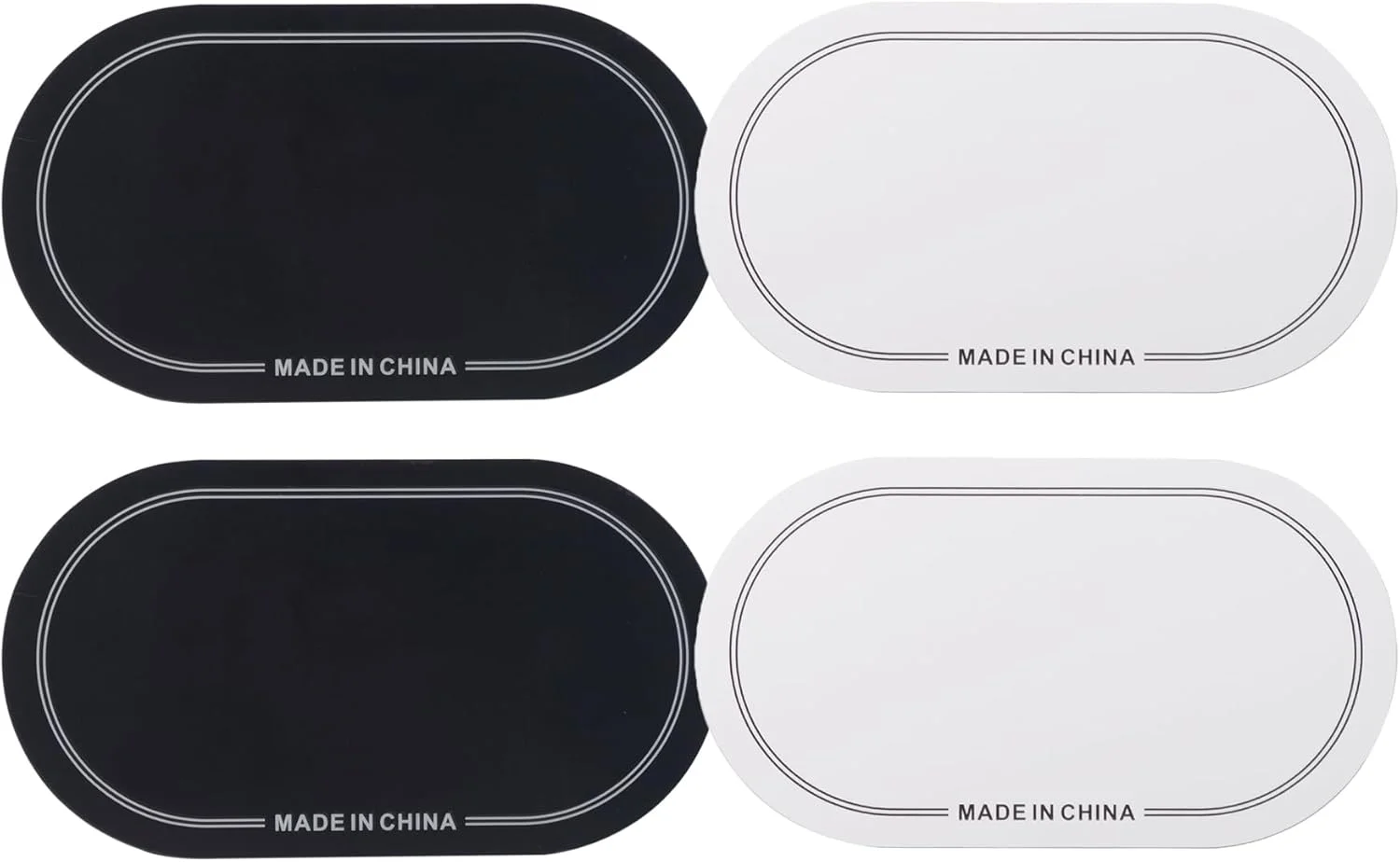 پد محافظ پدال دوبل درام باس Rockhouse، استیکرهای محافظ خودچسب طبل برای لوازم جانبی پرکاشن درام کیک (سیاه+سفید) 4 عددی