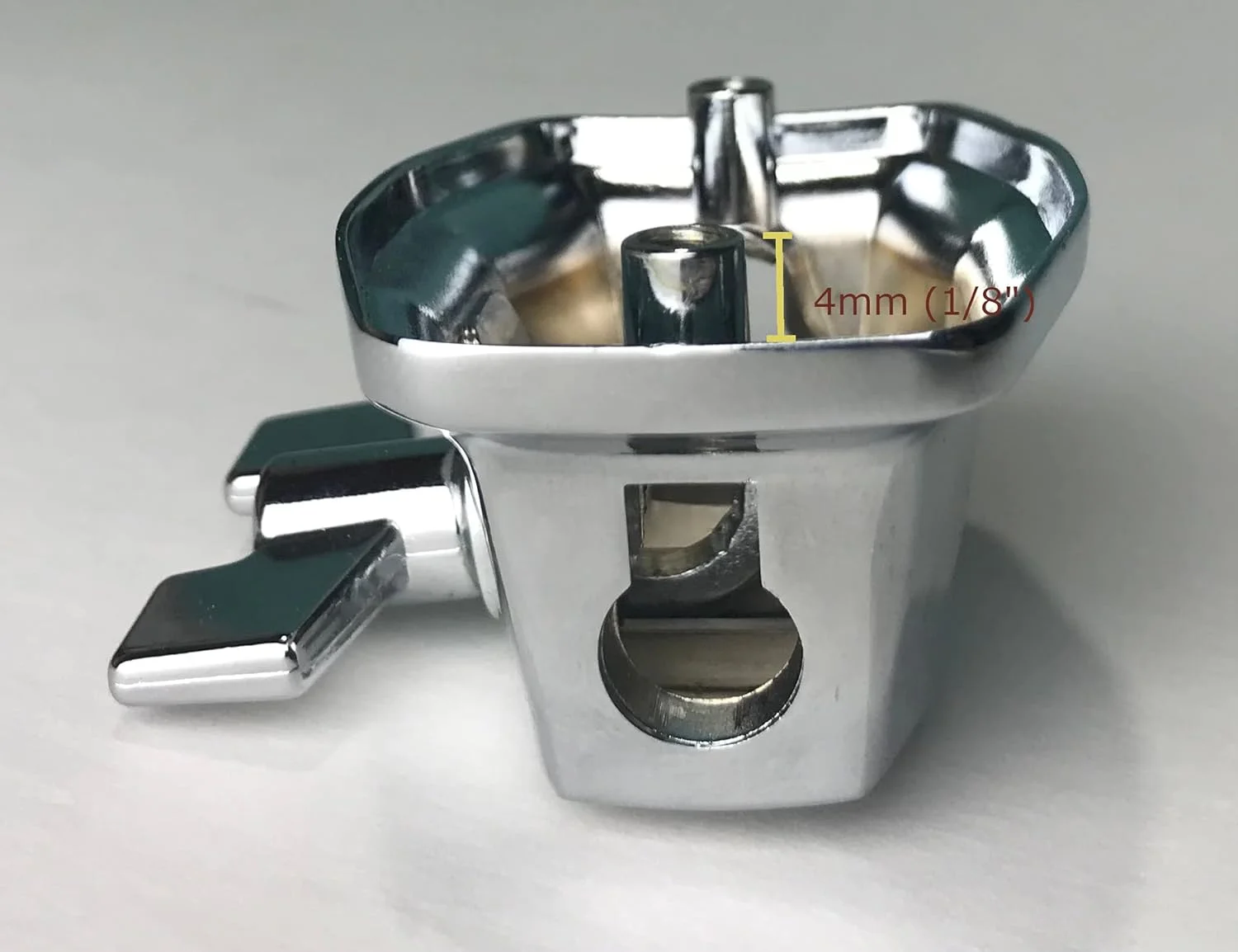 پایه اتصال پایه تام/پایه فلور (بسته 3 عددی، کروم)