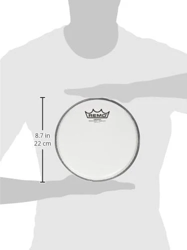 پوست درام تنور Remo Emperor Smooth White™ Crimplock، 8 اینچ
