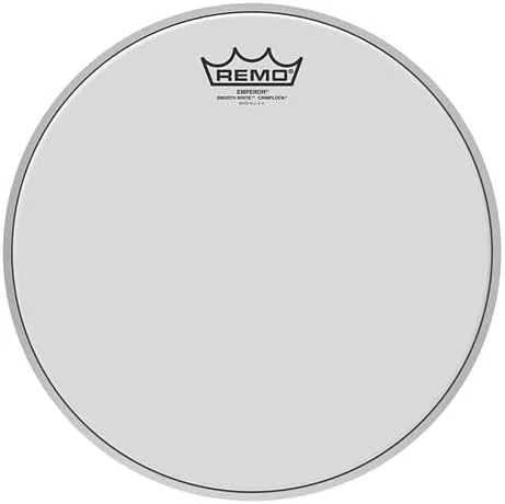 پوست درام تنور ریمو امپرور سفید صاف، 12 اینچ