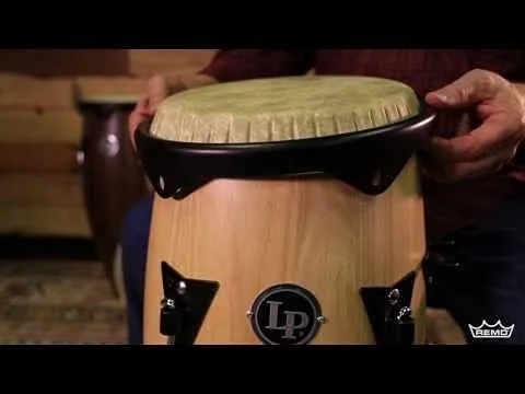 پوست کوبه ای Meinl by REMO برای کانگای Meinl با رینگ های سنتی - ساخت آمریکا - 12 1/2 اینچ Skyndeep، پوست گوساله مشکی (RTHEAD-1212BK)