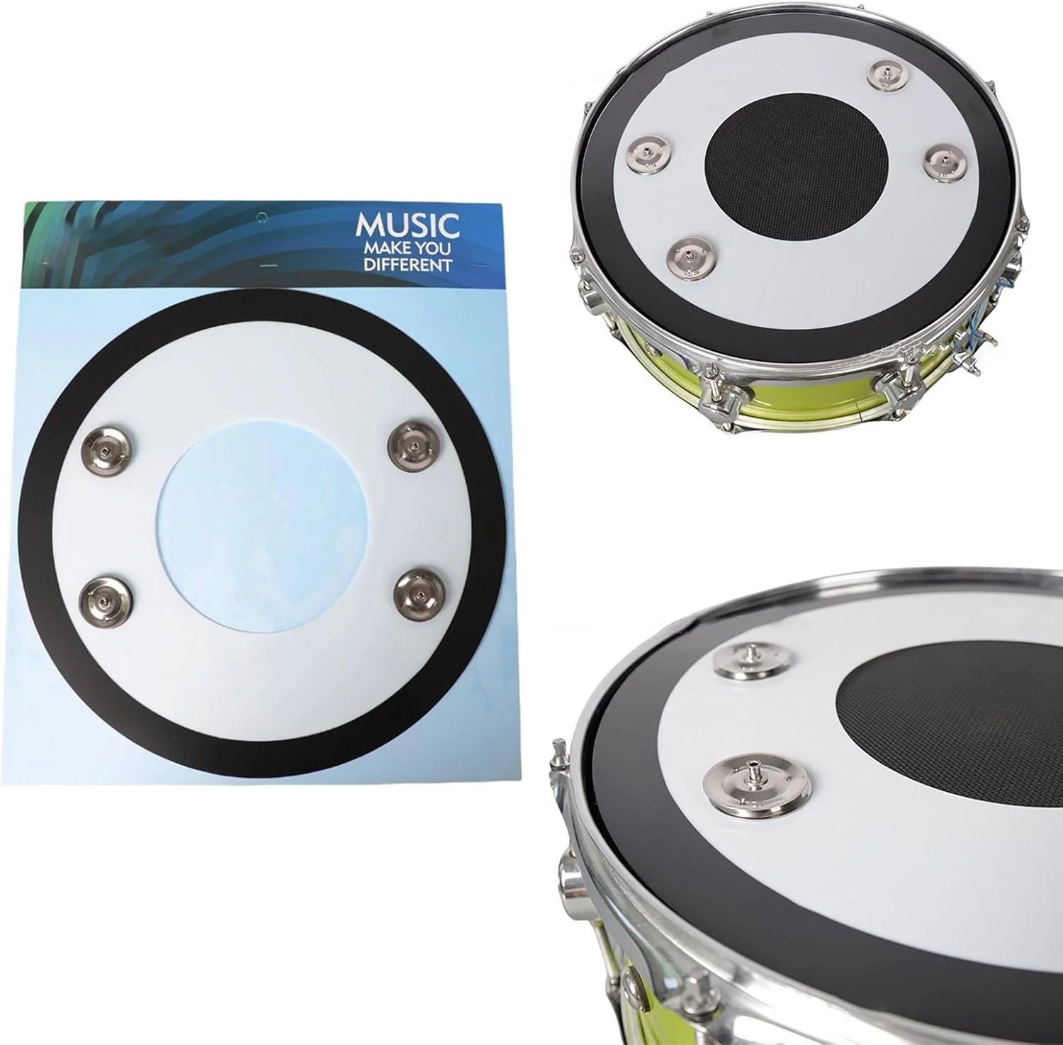 پوست طبل 14 اینچی، بازکننده، قطعه محافظ، لوازم جانبی طبل، جایگزین پوست طبل با صدای عالی