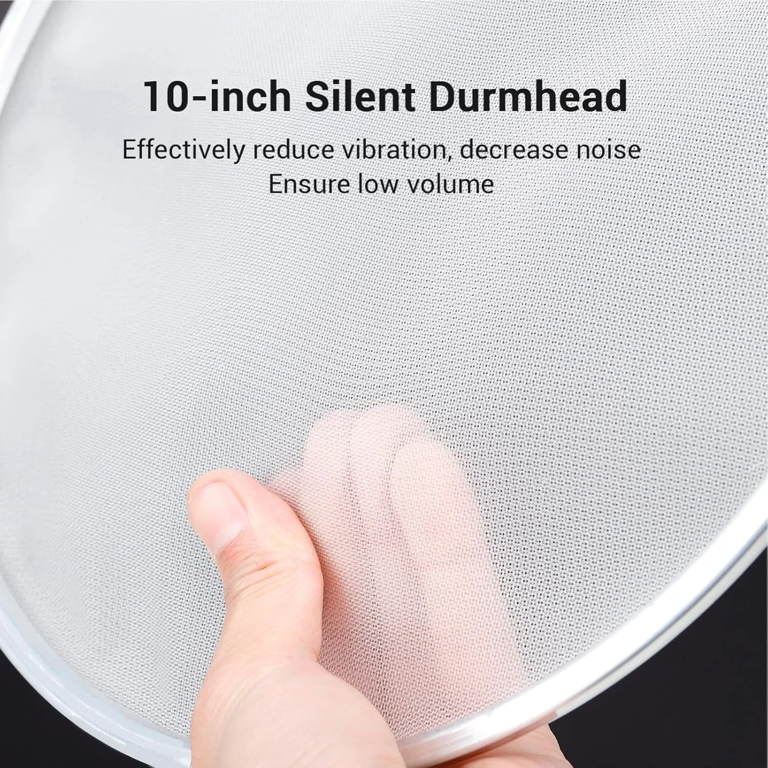 پوست درام سایلنت 10 اینچی Joleritc، توری دو لایه برای اسنر، تام و درام باس پوست درام سایلنت 10 اینچی Joleritc، توری دو لایه برای اسنر، تام و درام باس