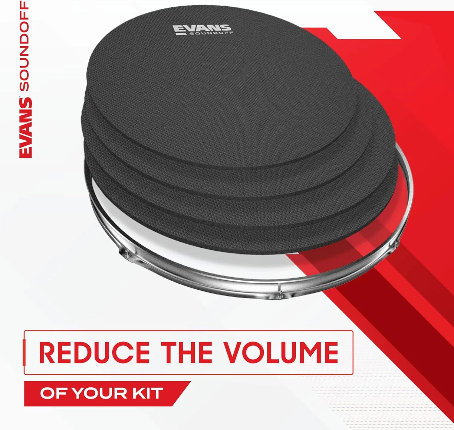 پد تمرینی طبل ایوانز SoundOff، سایز ۱۲ اینچ پد تمرینی طبل ایوانز SoundOff، سایز ۱۲ اینچ