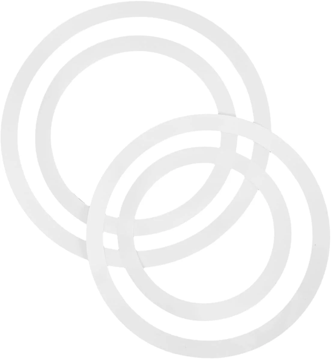 مجموعه حلقه های طبل Garneck، 4 عدد حلقه خفه کن طبل، طراحی حرفه ای، نصب آسان، کاهش صدا برای تمرین نوازندگان