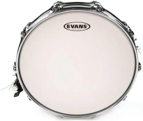 پوست درام اسنر Evans Power Center Reverse Dot - پوست درام اسنر 14 اینچی - دارای نقطه معکوس برای دوام، تمرکز و اتک - روکش دار با لایه 10 میلی متری - 14 اینچ