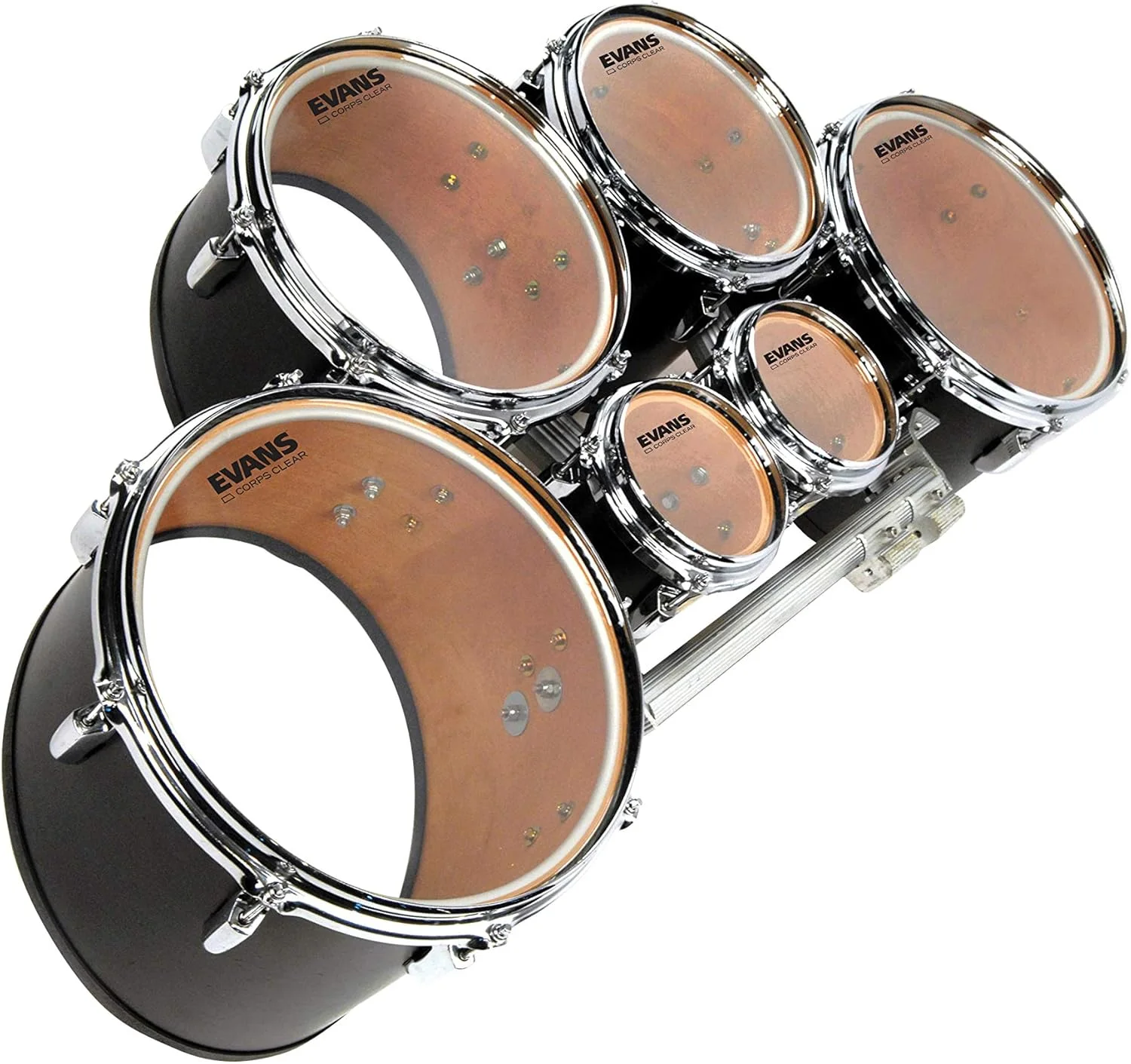 پوست درام تنور مارشینگ شفاف Evans Corps، سایز ۱۲ اینچ پوست درام تنور مارشینگ شفاف Evans Corps، سایز ۱۲ اینچ