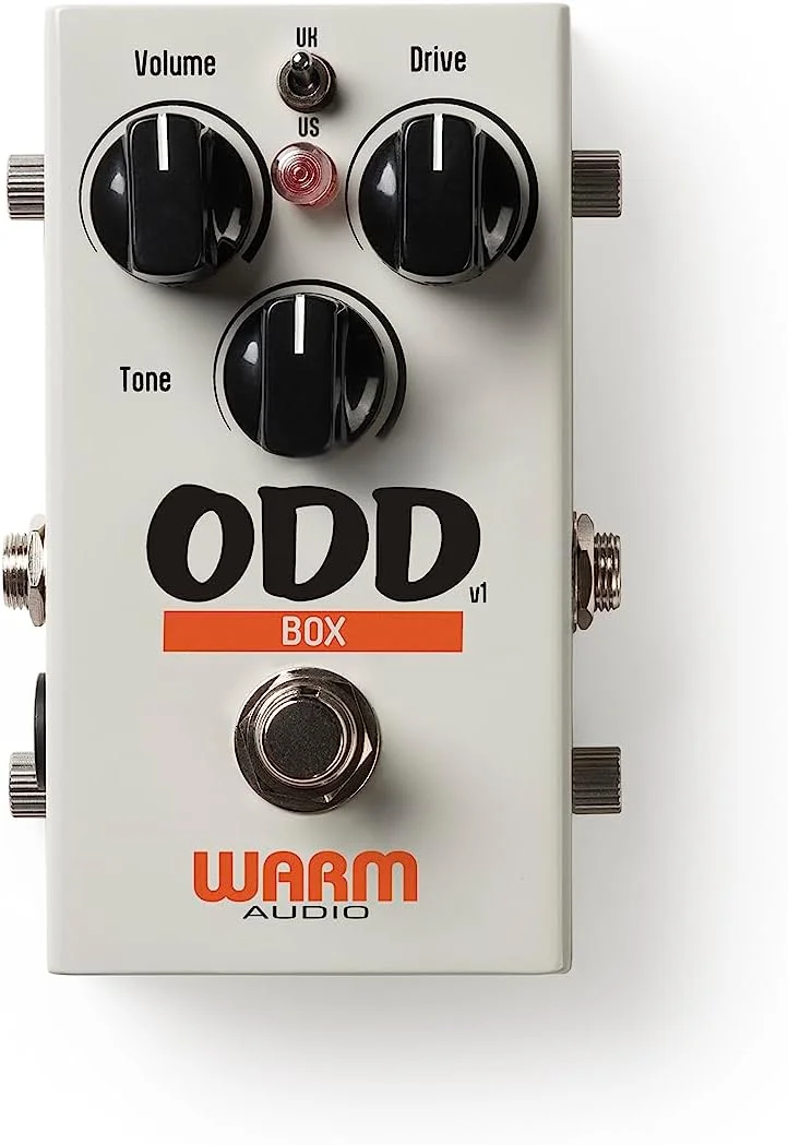 پدال اُوردرایو Warm Audio ODD Box با کلیپینگ سخت، پدال افکت گیتار با کنترل‌های Volume/Tone/Gain و سوییچ US/UK