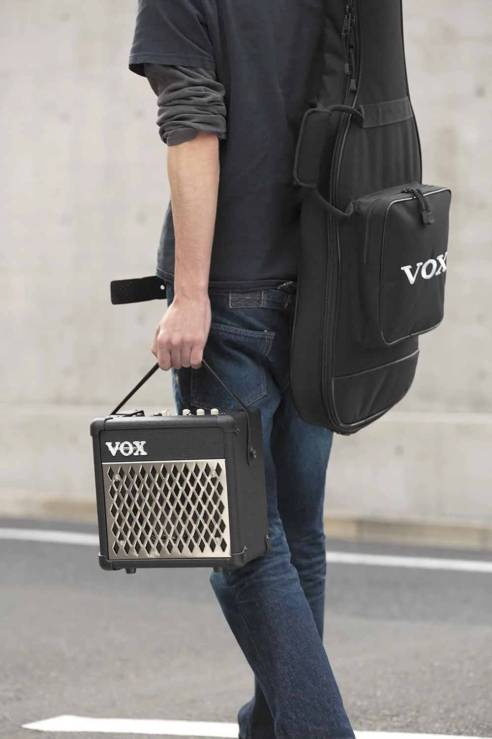 آمپلی فایر گیتار و میکروفون 5 واتی VOX Mini5 Rhythm با الگوهای درام و افکت - کروم