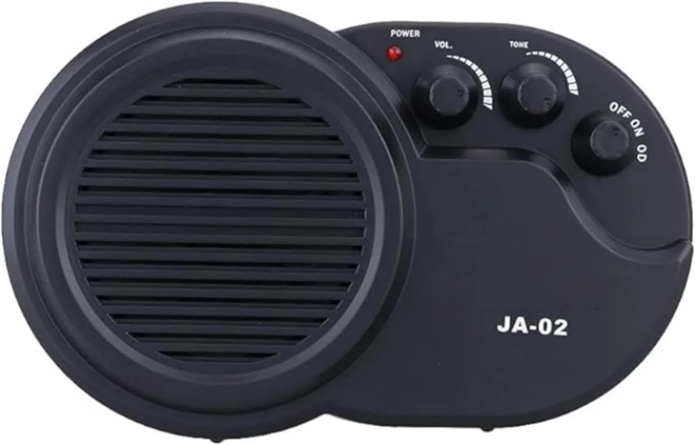 آمپلی فایر کوچک گیتار SKEIDO مدل JA-02، 3 وات، مناسب گیتار الکتریک با افکت دیستورشن، کنترل صدا و تن، جک هدفون 3.5 میلی متری