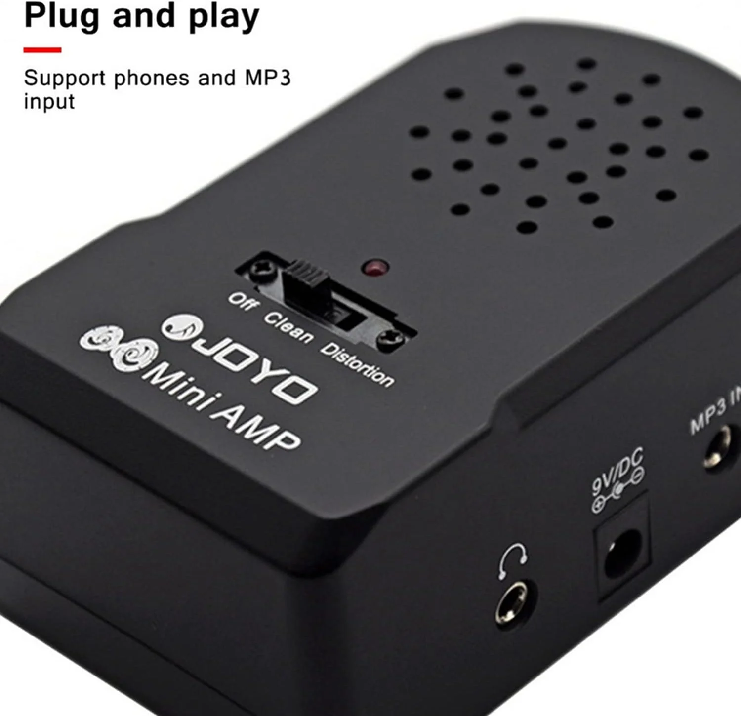 اسپیکر کوچک قابل حمل آمپلی فایر گیتار SKEIDO، دیستورشن گیتار الکتریک باس، حجم صدای زیاد، لوازم جانبی Plug and Play