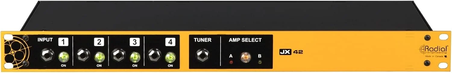 سوییچر 4 ورودی و 2 خروجی گیتار و آمپلی فایر Radial JX42 V2