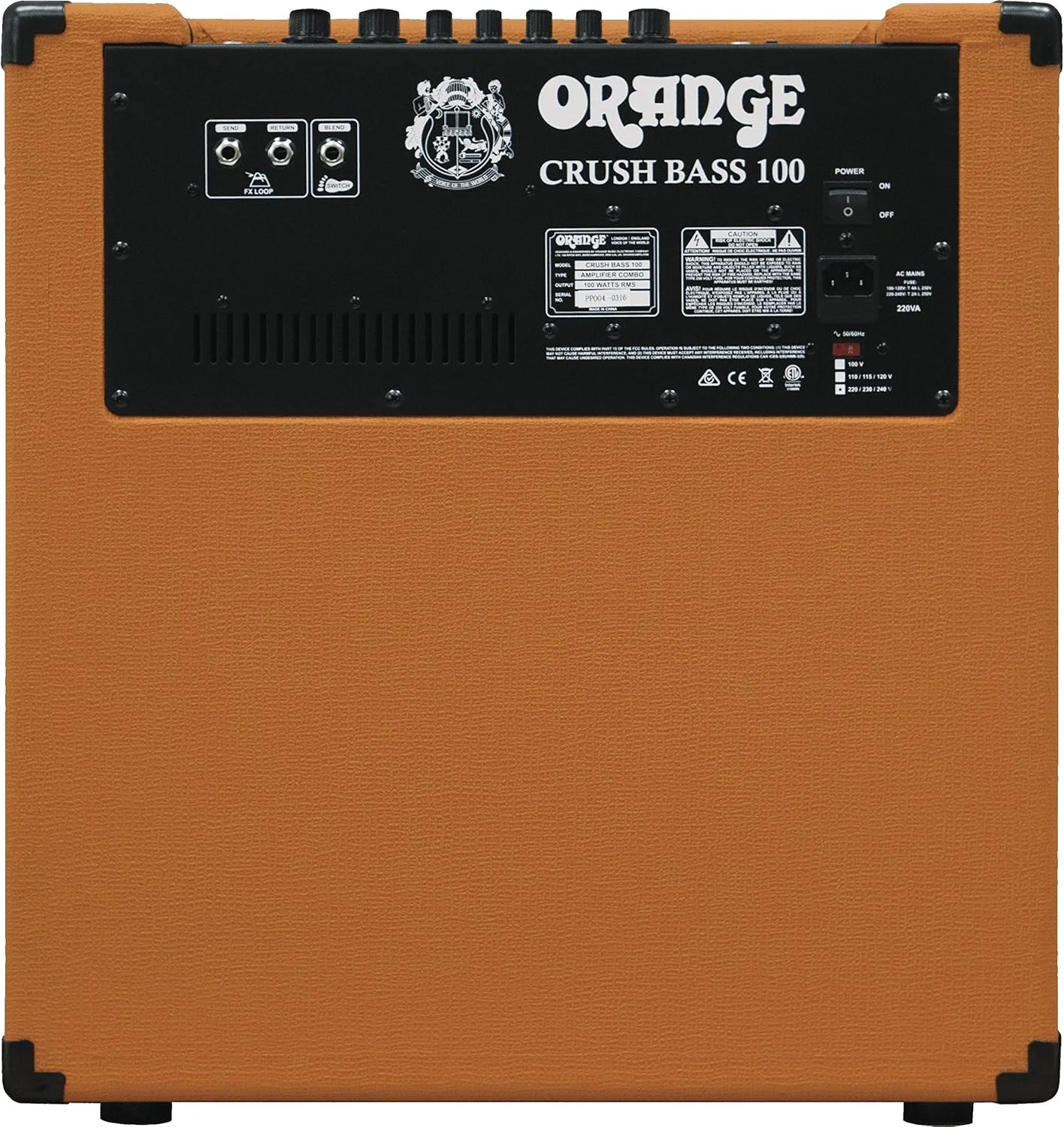 آمپلی فایر گیتار باس 100 واتی Orange Crush Bass، نارنجی