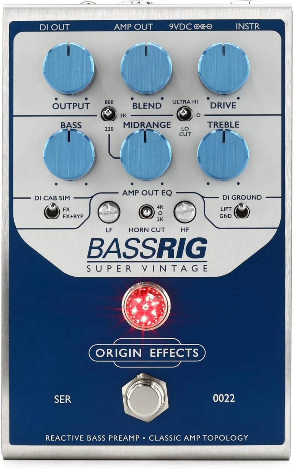 پدال پری امپ بیس Origin Effects BassRig Super Vintage