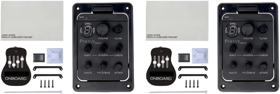 پری امپ گیتار پلاستیکی 301 با تیونر و اکولایزر Presys EQ برای پیکاپ گیتار آکوستیک