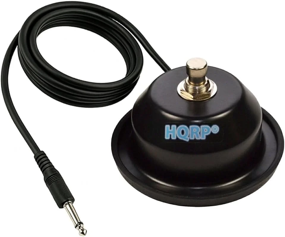 پدال آمپ گیتار تک دکمه HQRP جایگزین برای Fender 099-4049-000 مناسب برای آمپلی فایرهای FM، Mustang، Blues Junior