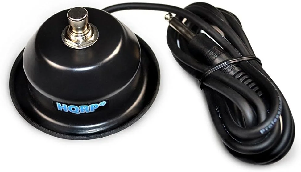 پدال آمپلی فایر گیتار تک دکمه HQRP مناسب برای Orange FS-1، سری Crush، Dual Terror، آمپلی فایرهای TH30 به همراه زیر لیوانی HQRP