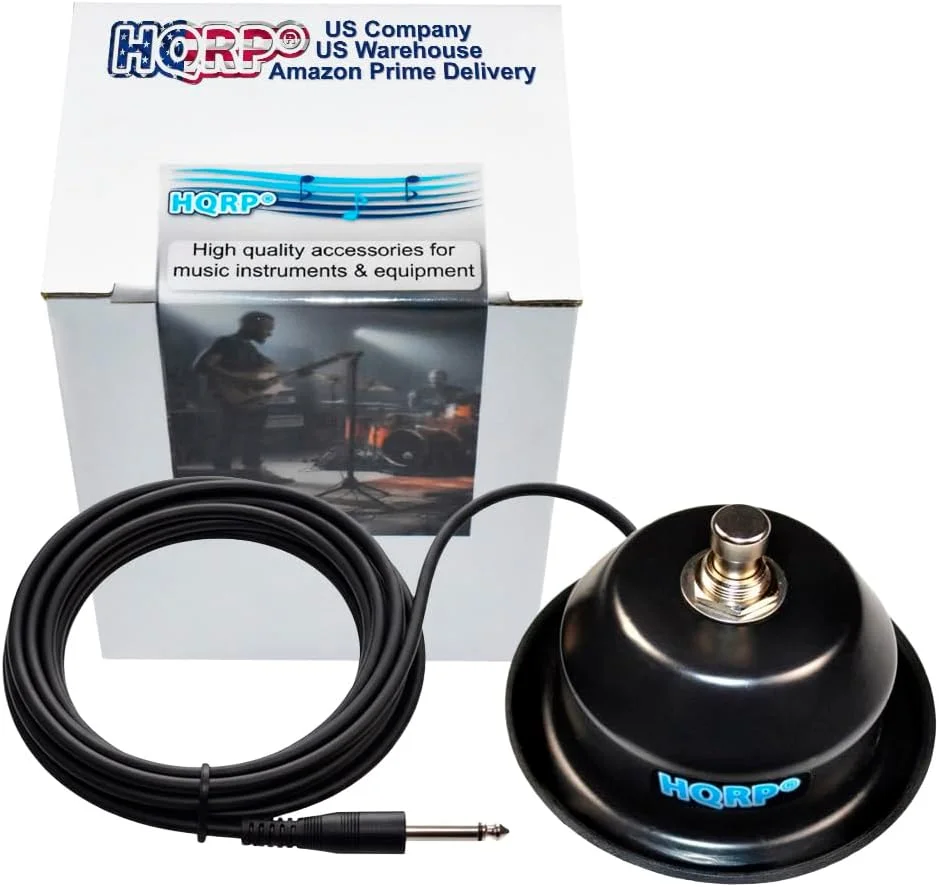 پدال آمپ گیتار تک دکمه HQRP جایگزین برای Fender 099-4049-000 مناسب برای آمپلی فایرهای FM، Mustang، Blues Junior پدال آمپ گیتار تک دکمه HQRP جایگزین برای Fender 099-4049-000 مناسب برای آمپلی فایرهای FM، Mustang، Blues Junior