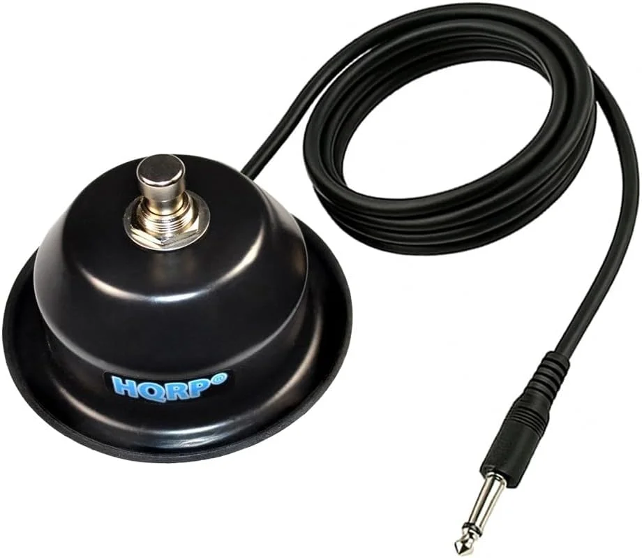 پدال آمپلی فایر گیتار تک دکمه HQRP مناسب برای Peavey 03051000, 03050680 مناسب برای آمپلی فایرهای Classic 30 112 / Special Chorus 212 به همراه زیر لیوانی HQRP