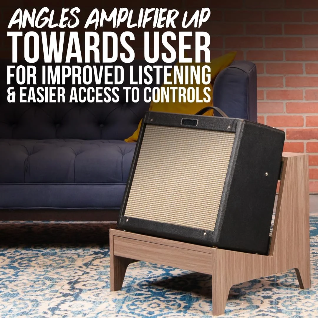 پایه آمپلی فایر گیتار چوبی کوچک سری Elite Frameworks Gator با روکش گردویی تیره (GFW-ELITEGTRAMPSM-BRN)