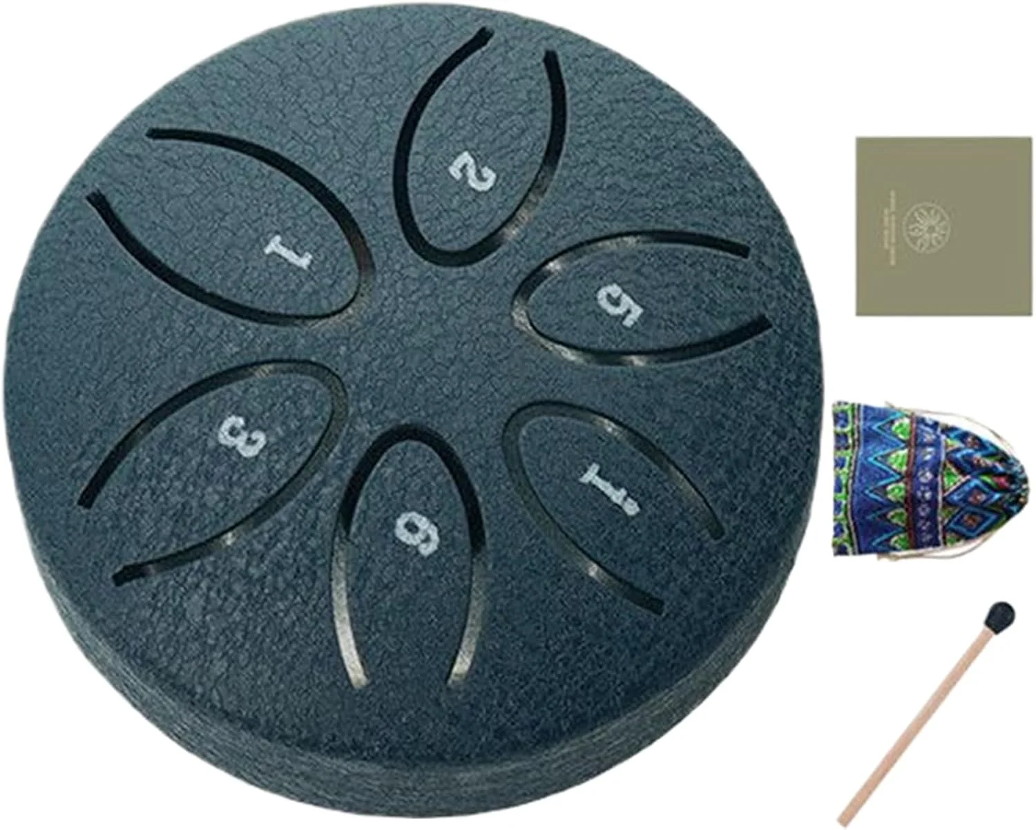 درام باران باغ - درام زبانی فولادی 3 اینچی 6 نت برای فضای باز، ساز موسیقی شفابخش آموزشی برای مبتدیان، کلاس مدرسه، حیاط، حیاط خلوت، خانه، یوگا