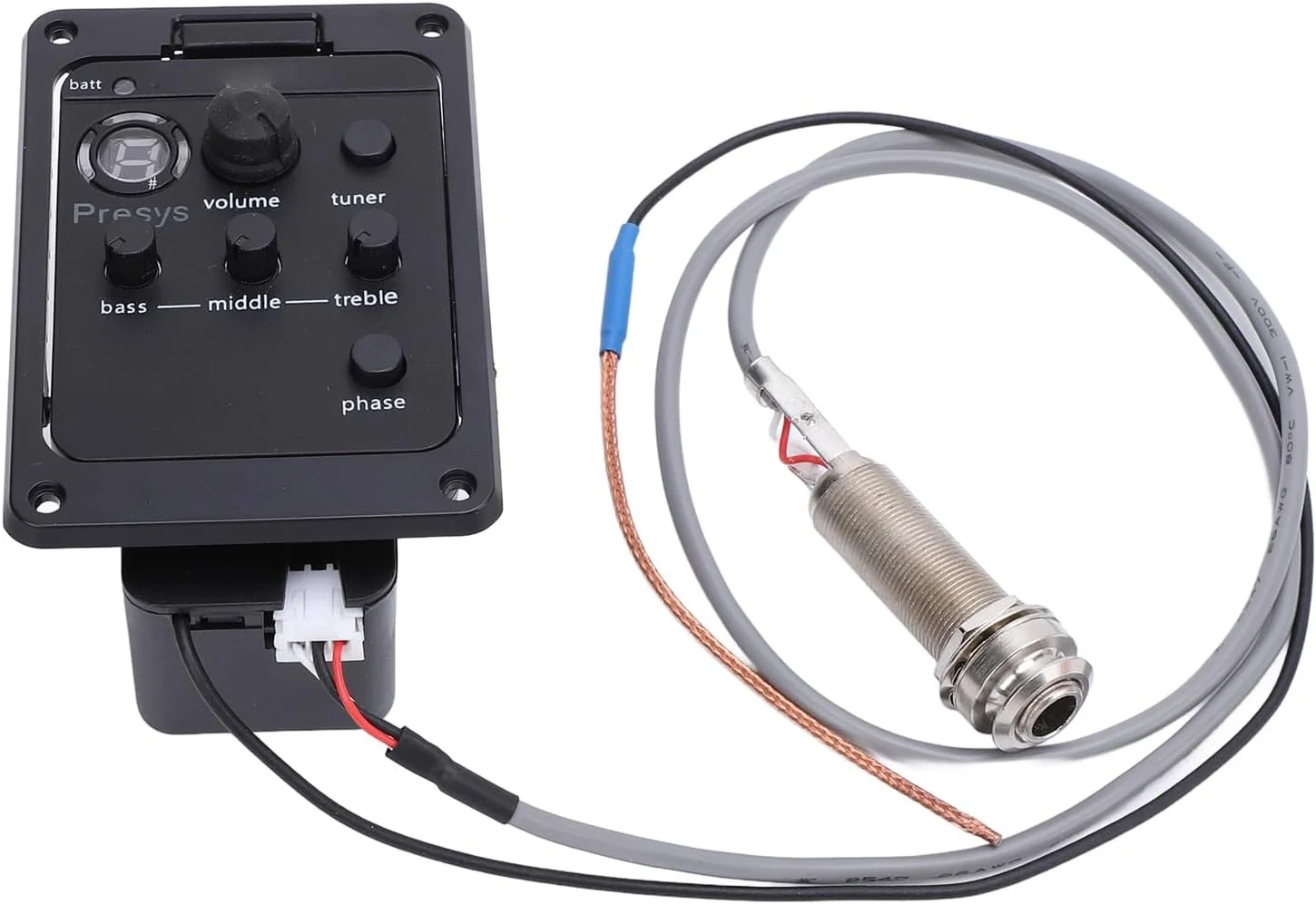 پری امپ گیتار با اکولایزر 4 باندی و پیکاپ، طراحی فشرده پری امپ آنبورد، آمپلی فایر، تیونر اکولایزر با حساسیت بالا، پیکاپ پیزو برای گیتارهای آکوستیک، کنترل پیشرفته