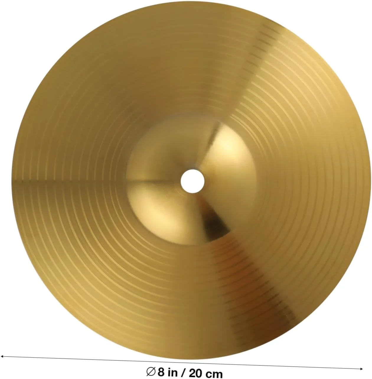 EXCEART سنج های Hi Hat سنج تصادف/سواری سنج برنجی سنج Hi-hat محکم برای نوازندگان درام درام کوبه ای، 8 اینچ
